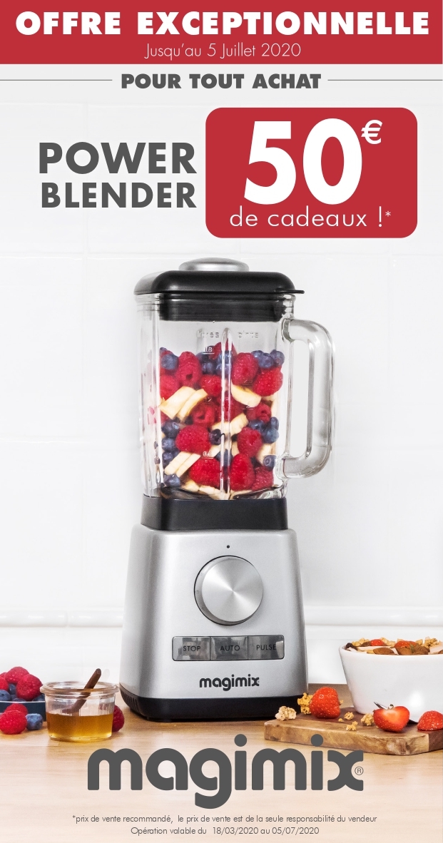 Blender Magimix laqué noir 11628 11628 MAGIMIX avis et prix Francis BATT